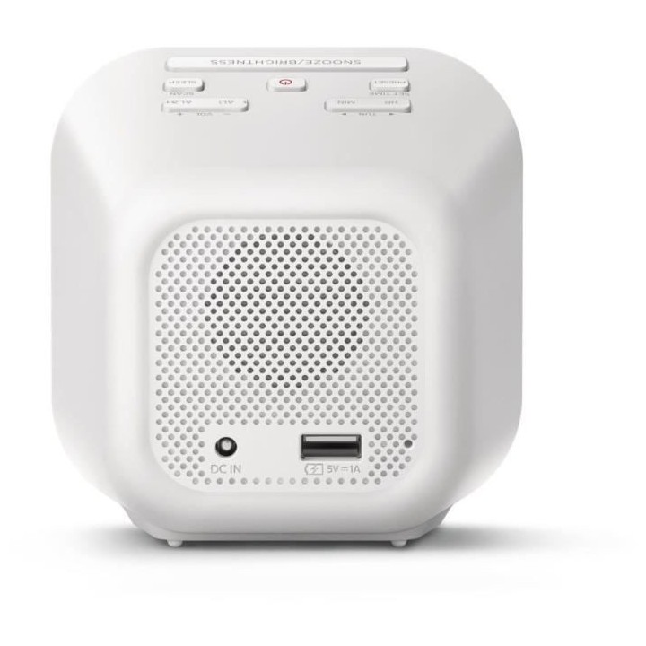 Philips - TAR4406 - Radio Réveil- Finition miroir - Tuner FM numériq