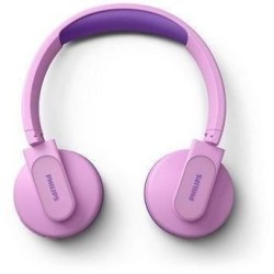 PHILIPS TAK4206PK/00 - Casque supra-aural sans fil pour enfants - Coques lumineuses - Contrôle parental -