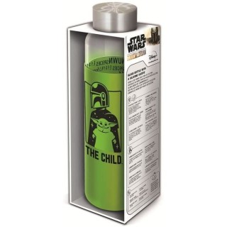 STOR - Star Wars : The Mandalorian - Bouteille en verre avec manchon S