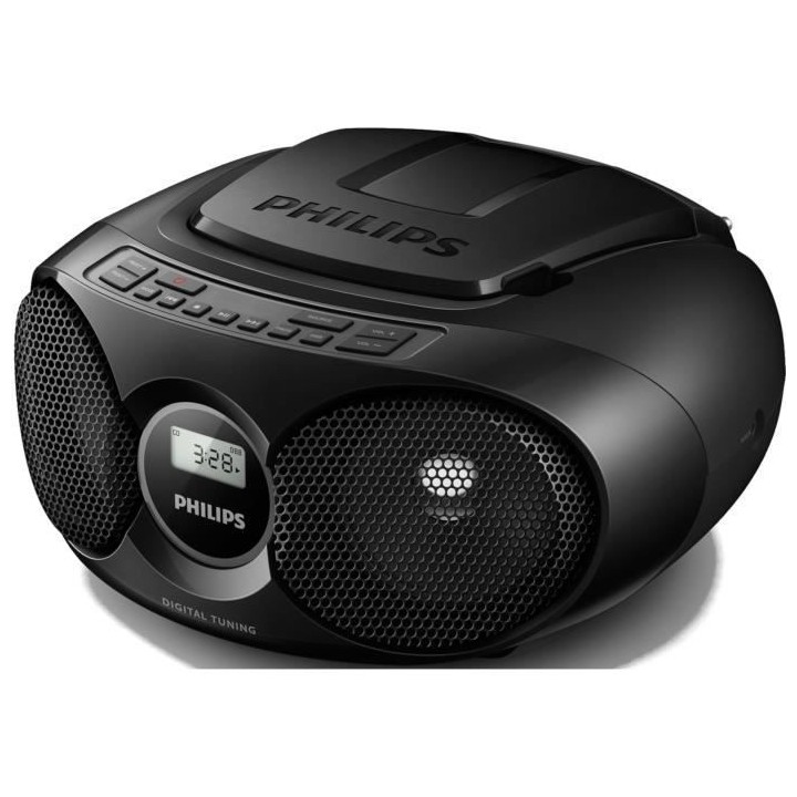 PHILIPS AZ215B/12 Lecteur CD avec tuner numérique et entrée audio 3,