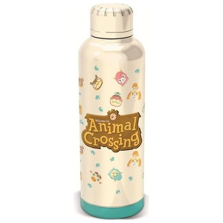 Bouteille gourde réutilisable - Animal Crossing - En Métal - 515 ml