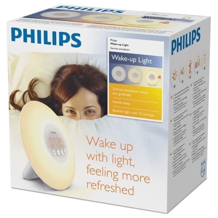 PHILIPS HF3500/01 Réveil lumineux - Lumiere simulateur d'aube avec 10