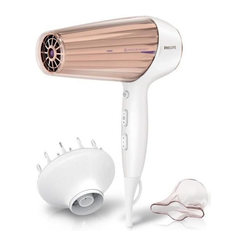 PHILIPS HP8280/00 Seche-cheveux DryCare Prestige - 2300W - 6 combinaisons Vitesses/T° - ThermoProtect - Fonction ionique