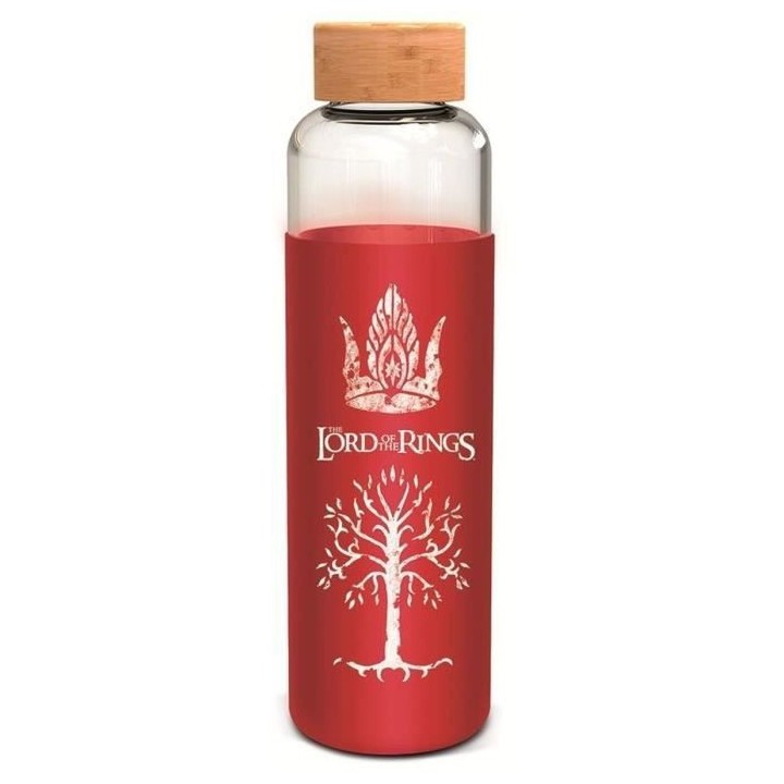 STOR Bouteille Le Seigneur des Anneaux En Verre avec manchon Silicone