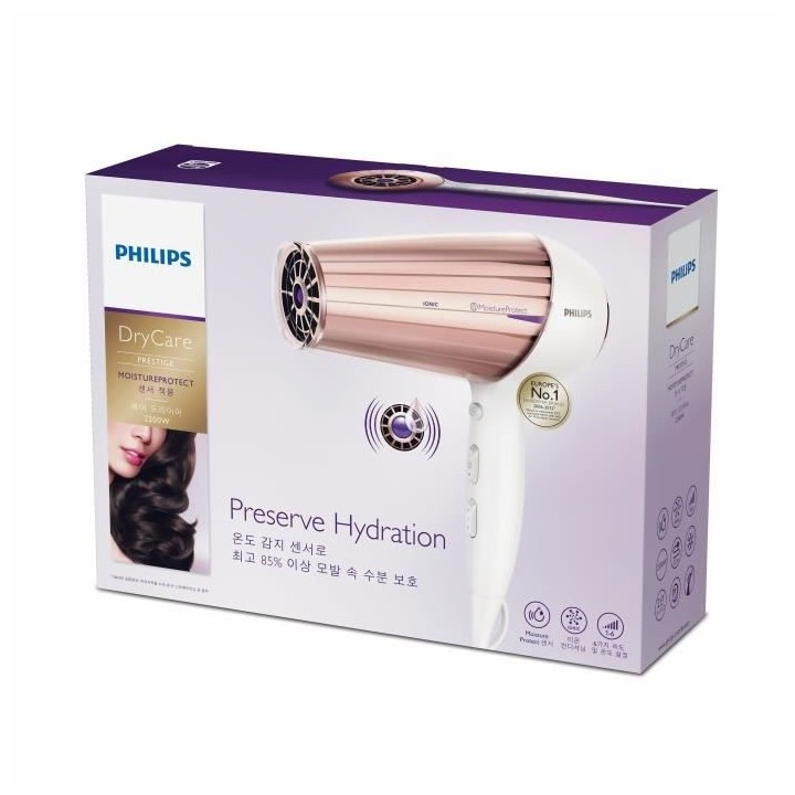 PHILIPS HP8280/00 Seche-cheveux DryCare Prestige - 2300W - 6 combinais