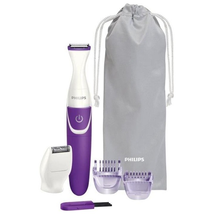 PHILIPS BRT383/15 Tondeuse Bikini 3 en 1 - 100% étanche - Violet