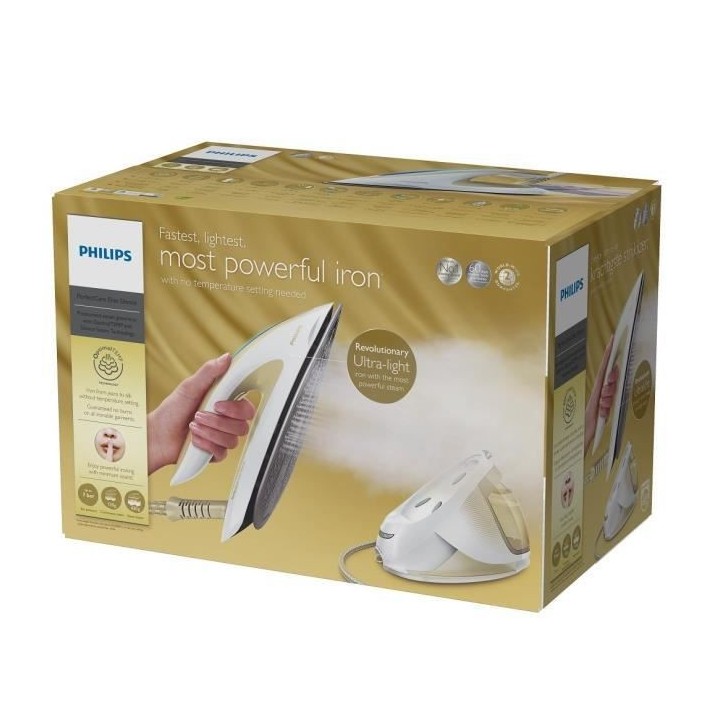 PHILIPS GC9642/60 Centrale vapeur PerfectCare Elite - 7,2 bar, Pressin
