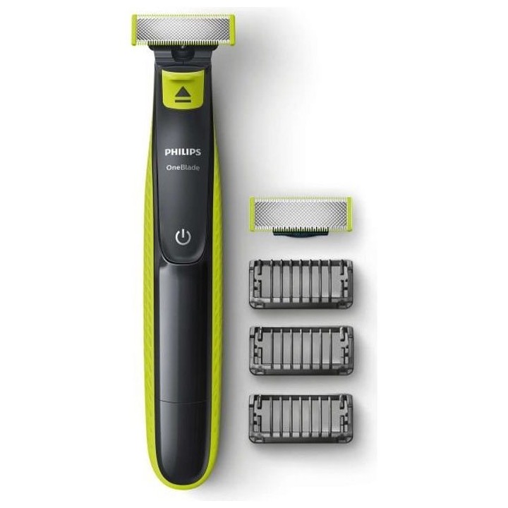 PHILIPS QP2520/30 - Rasoir/Tondeuse OneBlade - 100% étanche - 3 sabot