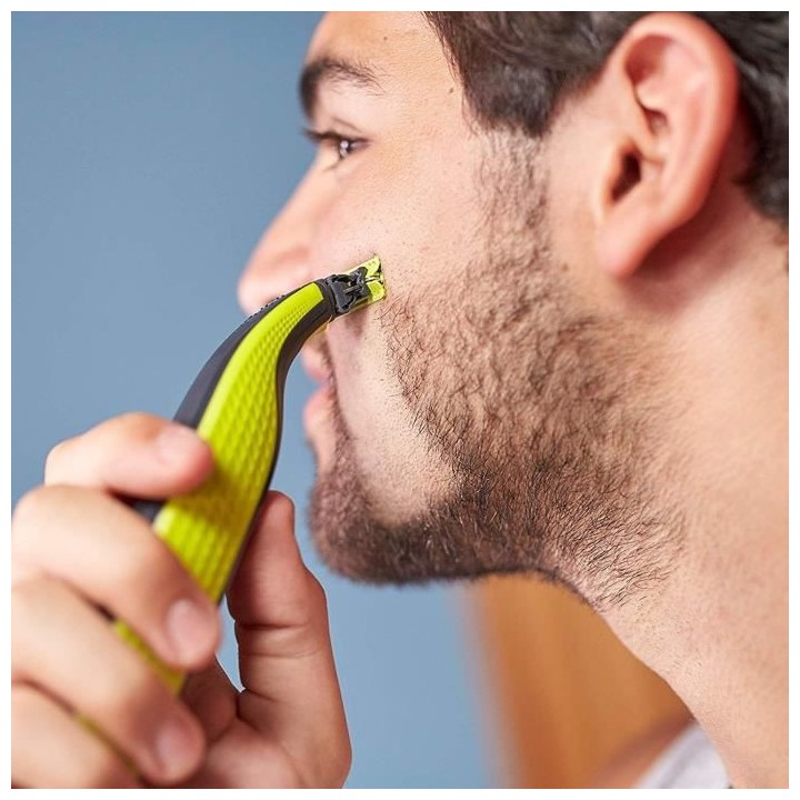 PHILIPS QP2520/30 - Rasoir/Tondeuse OneBlade - 100% étanche - 3 sabot