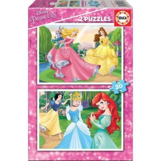 EDUCA PUZZLE 2x20 DISNEY PRINCESSES