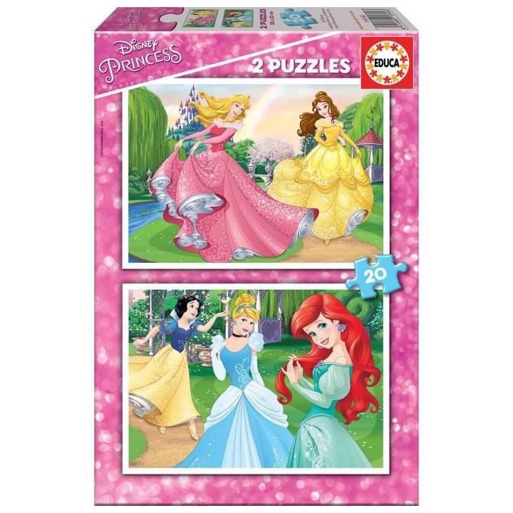 EDUCA PUZZLE 2x20 DISNEY PRINCESSES