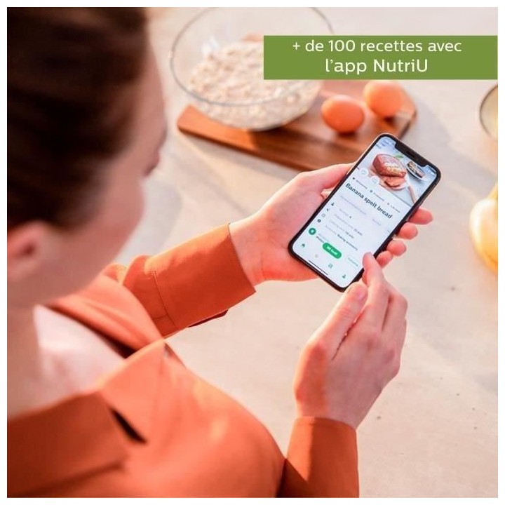 PHILIPS Airfryer Daily HD9216/80, Friteuse sans huile, 0,8kg, RapidAir