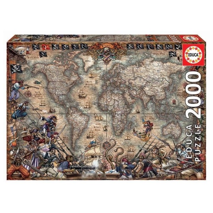 EDUCA 2000 carte des pirates-