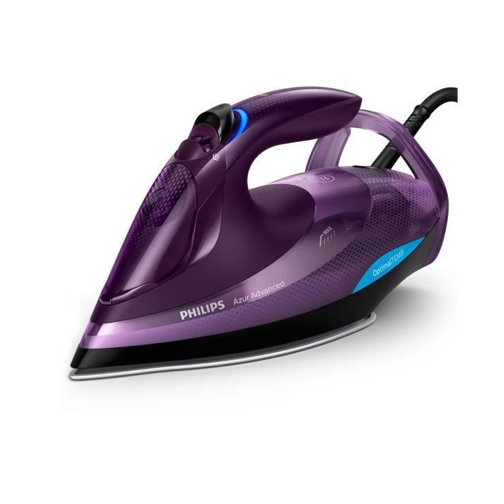 PHILIPS Fer a repasser Azur Advanced GC4934/30, 3000W, Pressing 230 g/