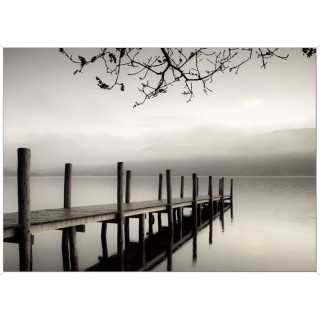 ARTESANIA Tableau déco Affiche contrecollée 50x70 - Paysage ponton l
