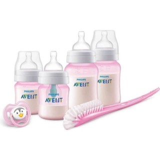 PHILIPS AVENT SCD807/01 Kit nouveau-né anti-colic: 2 biberons 125ml +