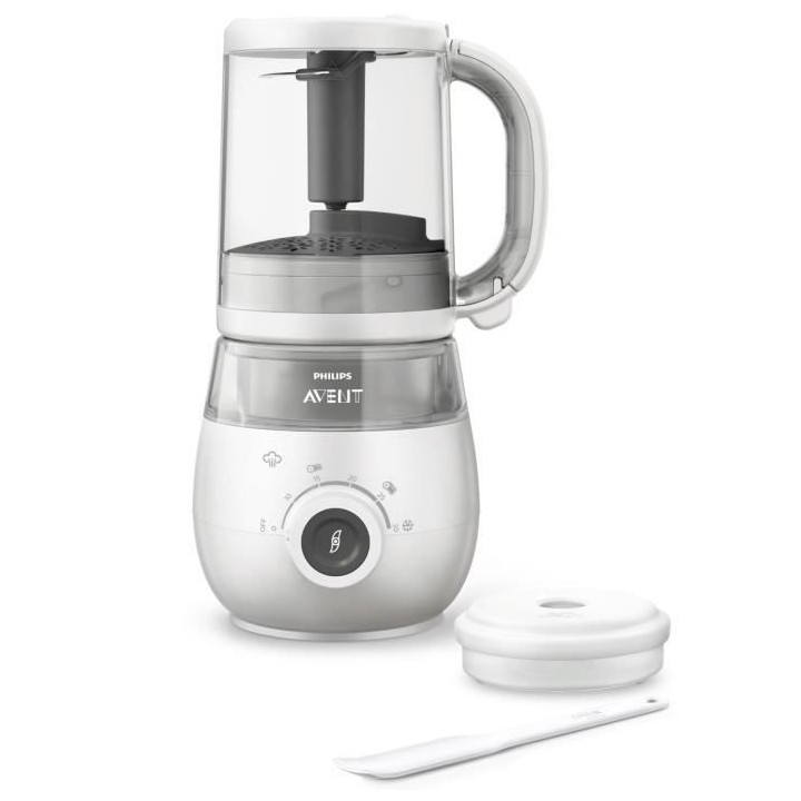 PHILIPS AVENT SCF883/01 Robot cuiseur-mixeur 4 en 1 - Gris