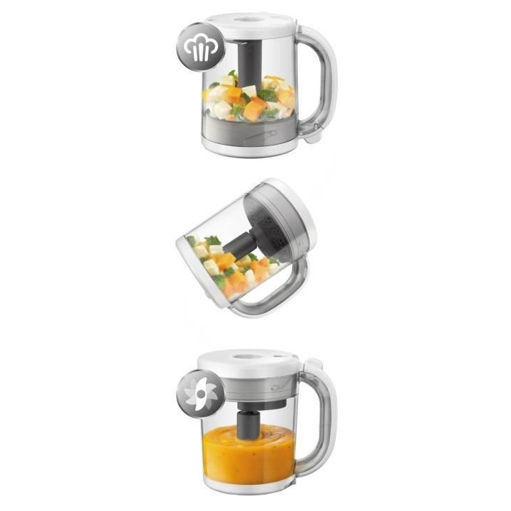 PHILIPS AVENT SCF883/01 Robot cuiseur-mixeur 4 en 1 - Gris