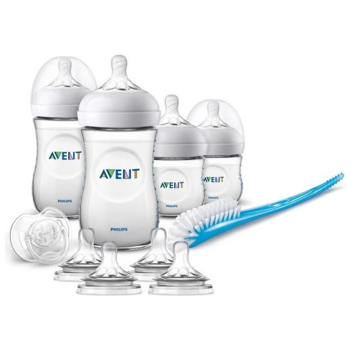 PHILIPS AVENT SCD301/02 Kit nouveau né : 2 biberons 125 ml Natural +