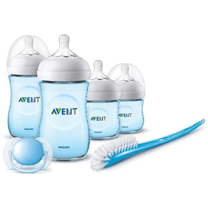 PHILIPS AVENT SCD301/04 Kit nouveau-né : Lot de 2 biberons 125ml + 2