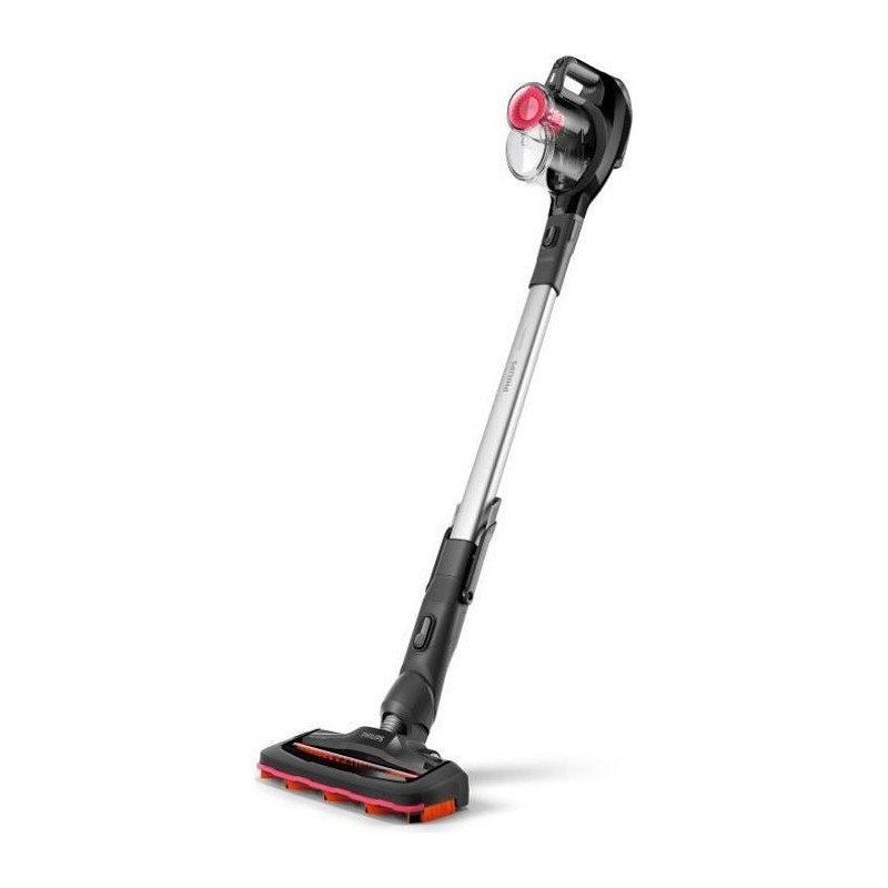 PHILIPS FC6722/01 SPEEDPRO Aspirateur balai sans fil - 18 V - 30 min d'autonomie - Brosse aspiration 180° - Noir