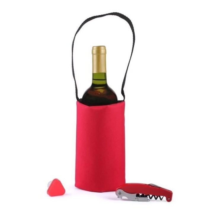 Set Loisir Pique nique - 1 tire-bouchon - 1 sac rafrachissant assortis