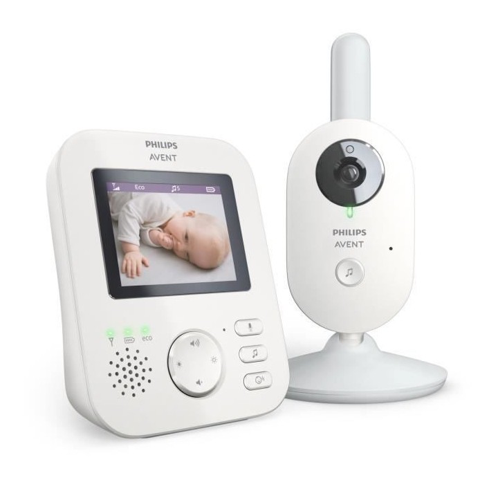 PHILIPS AVENT SCD833/26 Ecoute bébé Vidéo connecté - Mode Smart Ec