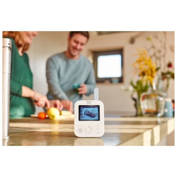 PHILIPS AVENT SCD833/26 Ecoute bébé Vidéo connecté - Mode Smart Ec