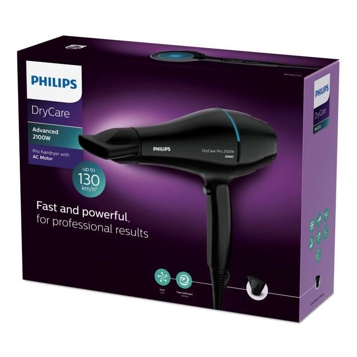 PHILIPS BHD272/00 Seche-cheveux DryCare Pro - 2100W - 6 combinaisons v