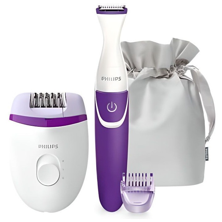 PHILIPS BRP505/00 Coffret Epilation Corps et Maillot - Epilateur élec