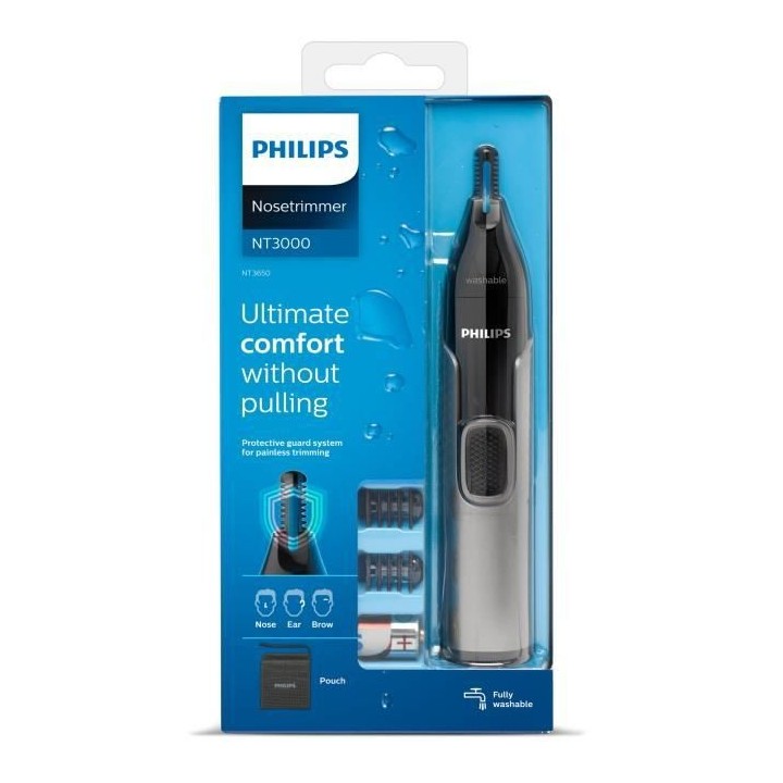 PHILIPS NT3650/16 - Tondeuse Nez Oreilles & Sourcils Serie 3000 - Tech