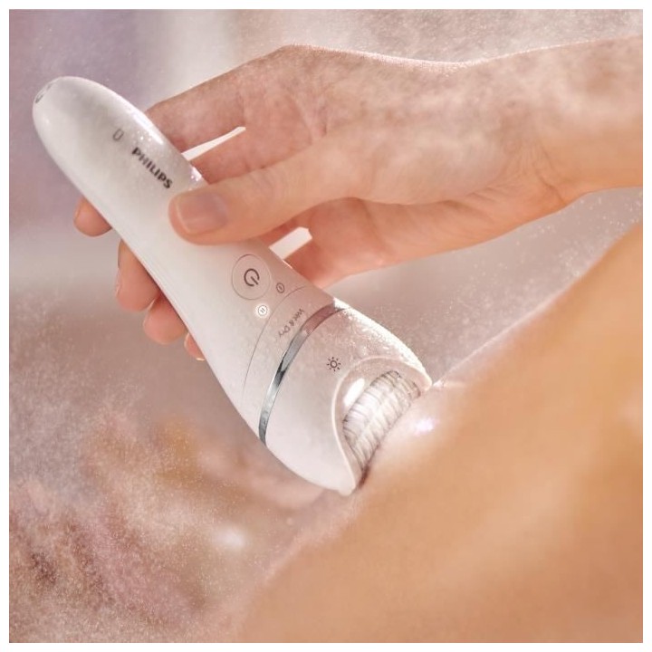 PHILIPS BRE715/00 - Epilateur électrique Serie 8000 - 100% étanche -