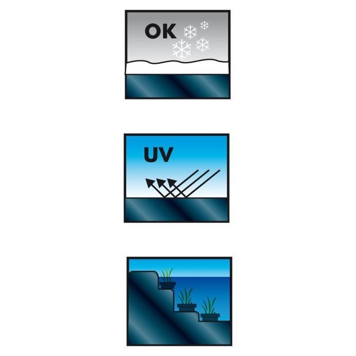 UBBINK Bâche bassin PVC 0,5mm - 4x4m