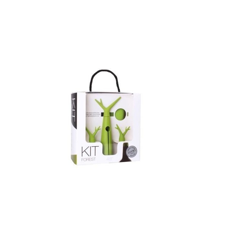 Kit Foret vert - 1 tire-bouchon, 1 housse rafraichissante et 2 bouchon