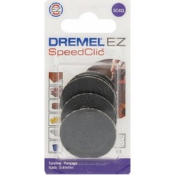 Lot de 6 Disques de Ponçage DREMEL S411 EZ SpeedClic (Grain 60, Ø 30mm, pour les Outils Multi-usages)