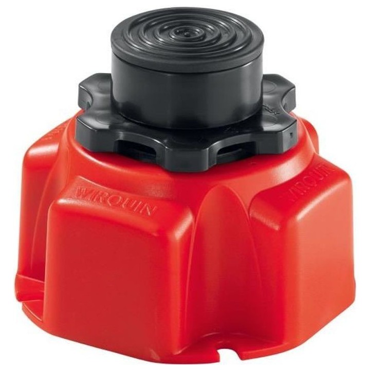 WIRQUIN Lot de 4 Pieds de receveur de douche - Rouge et noir