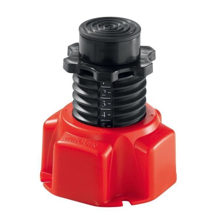 WIRQUIN Lot de 4 Pieds de receveur de douche - Rouge et noir