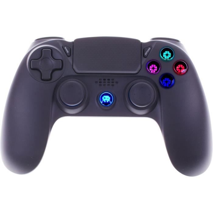 /87554/manette-sans-fil-noire-avec-prise-jack-pour-casque-et-boutons-lumineux-pour-ps4.jpg