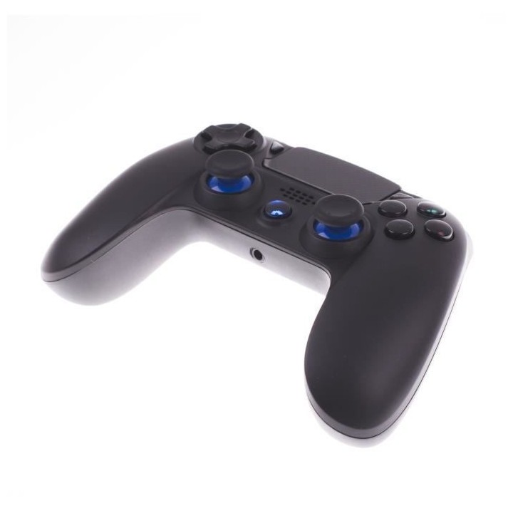 Manette Sans Fil Noire avec Prise Jack pour casque et boutons lumineux