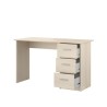 Bureau Essentielle - Panneaux de particules - Beige clair - L 121 x P 55 x H 74 cm - PARISOT