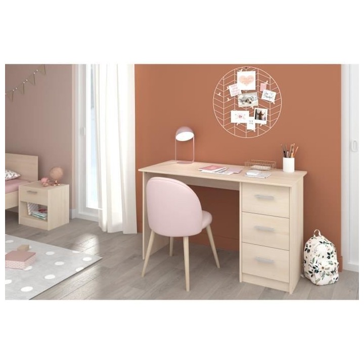 Bureau Essentielle - Panneaux de particules - Beige clair - L 121 x P