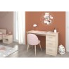 Bureau Essentielle - Panneaux de particules - Beige clair - L 121 x P 55 x H 74 cm - PARISOT