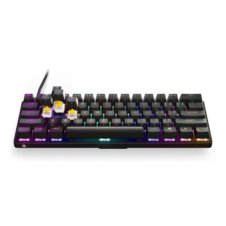 Clavier Gaming - AZERTY - STEELSERIES - Apex 9 Mini FR - Sans Pavé Nu