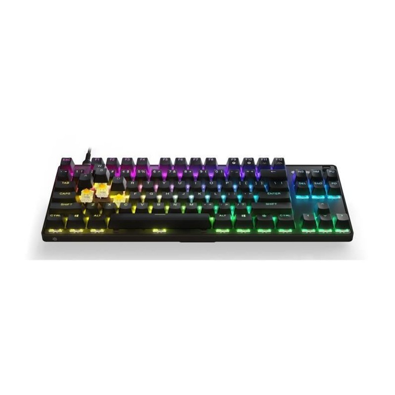 Clavier Gaming - AZERTY - STEELSERIES - Apex 9 TKL FR - Sans Pavé Numérique - Rétroéclairé - Noir