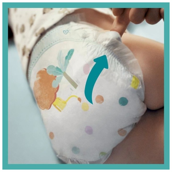 PAMPERS Baby Dry Taille 3 - 6 a 10 kg - 198 couches - Format Pack 1 mo