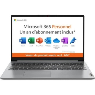 PC Portable - LENOVO IdeaPad 1 15IGL7 - 15,6'' FHD - Celeron N4020 - R