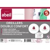 ABEIL Lot de 2 Oreillers DOUBLE CONFORT 100% Coton 60x60cm