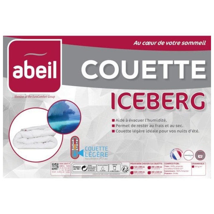 ABEIL Couette légere ICEBERG 220x240cm