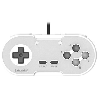 Manette USB RetroBit Legacy 16 - Grise - Switch, PC, Steam, Raspberry
