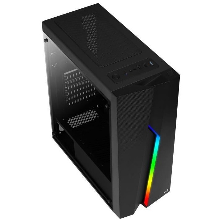 AEROCOOL BOITIER PC Bolt - Moyen Tour - Noir - Avec fenetre latéral -